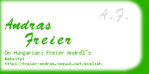 andras freier business card